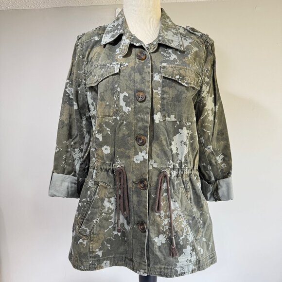 Aeropostale Jackets & Blazers - AEROPOSTAL Military Style Camo Cargo Utility Jacket